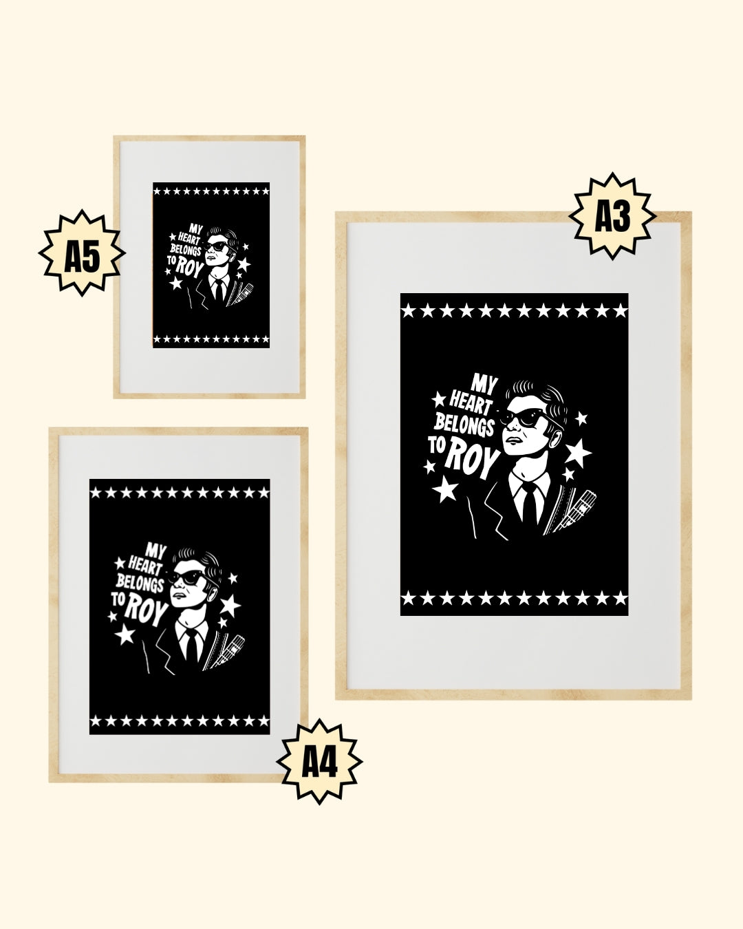 MY HEART BELONGS TO ROY - PRINT