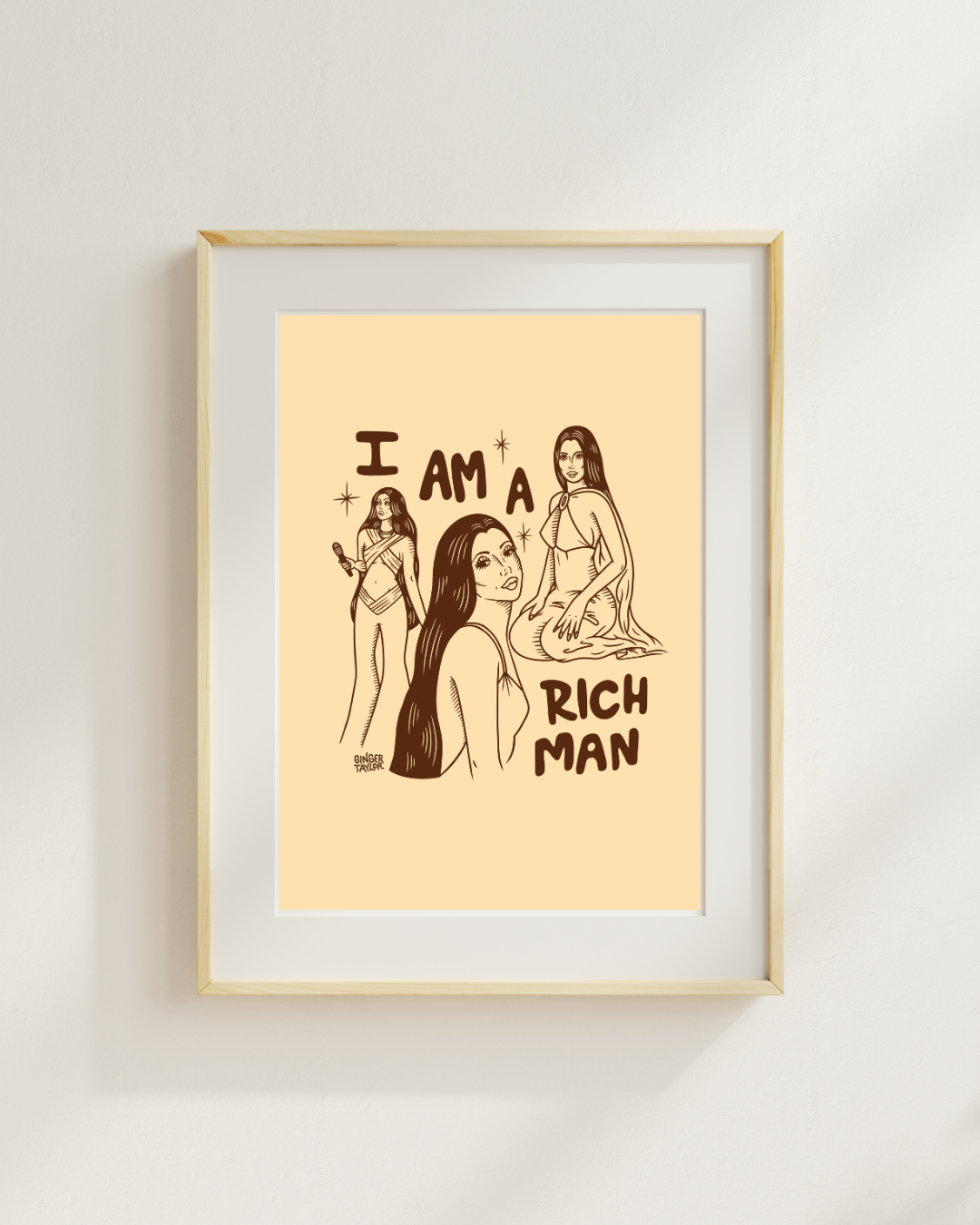 I AM A RICH MAN - PRINT