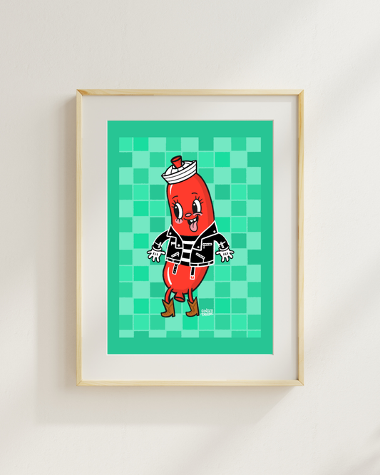 Captain Hot Diggity Dog - Print