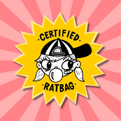 CERTIFIED RATBAG - STICKER