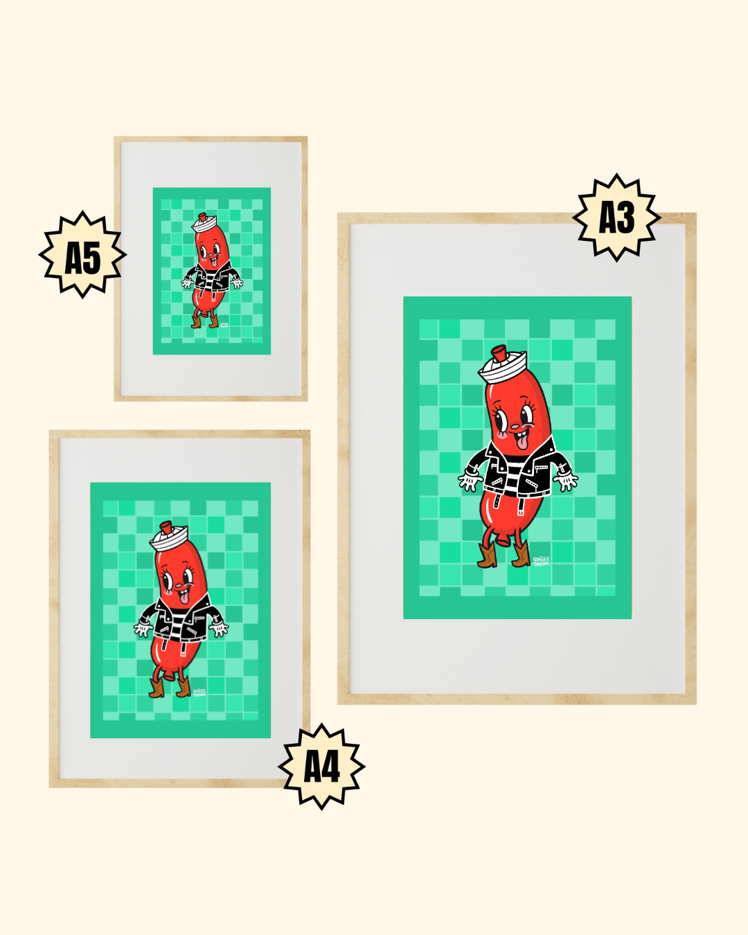 Captain Hot Diggity Dog - Print