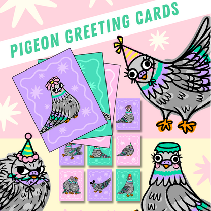 FLOCK OF PIGEON CARDS