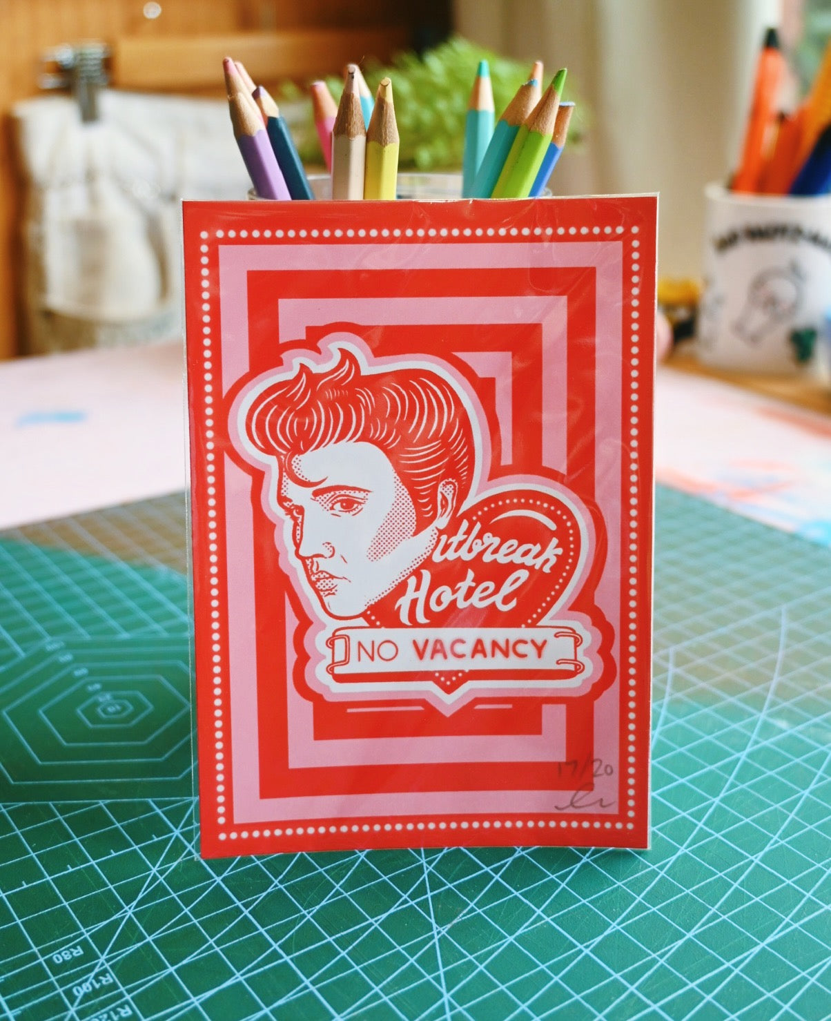 "HEARTBREAK HOTEL" - MINI PRINT