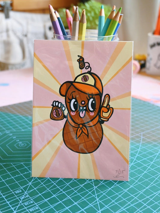 "PEANUTS FOR PEANUTS" - MINI PRINT