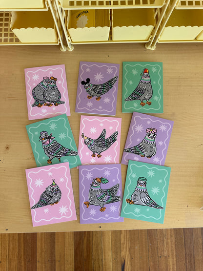 FLOCK OF PIGEON CARDS