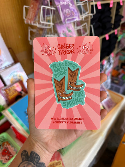 THESE BOOTS - STICKER