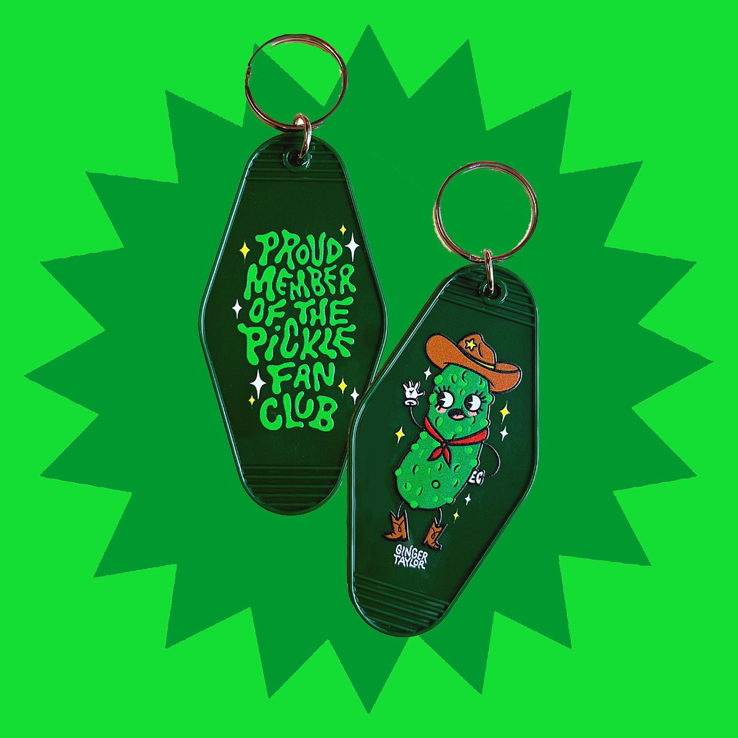 PICKLE FAN CLUB - Motel Keychain