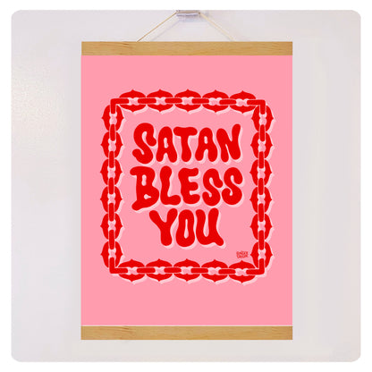 SATAN BLESS YOU - Print